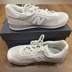 New Balance Cream Mesh Sneakers
